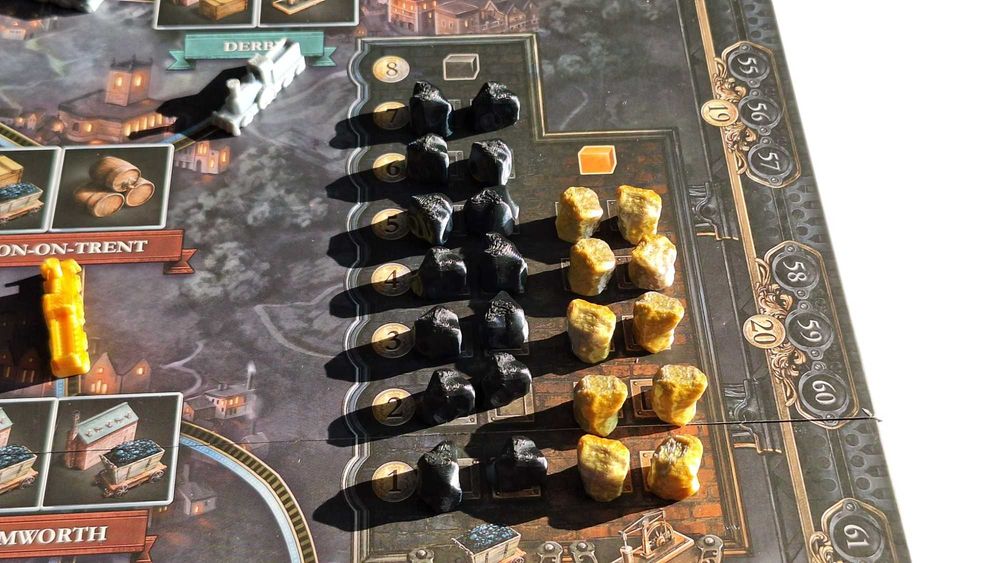 Brass Birmingham Lancashire Znaczniki 3D Tokeny Duży zestaw Premium