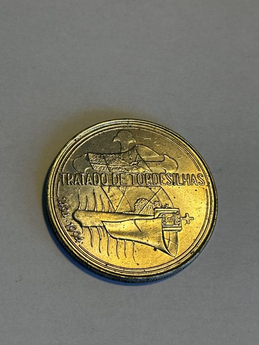 Moeda de Prata de 1000 Escudos — Tratado de Tordesilhas — 1994