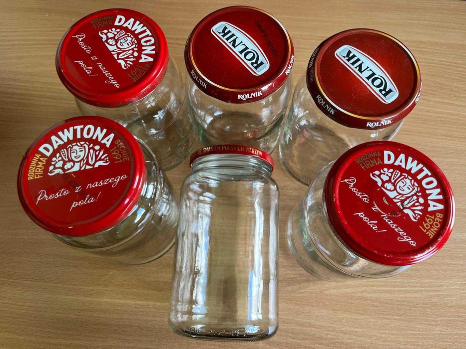 Słoiki na przetwory, ok. 1 litr, 6 sztuk