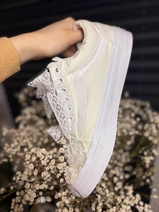 Cutom butów Vans Old Skool ślubne komunijne