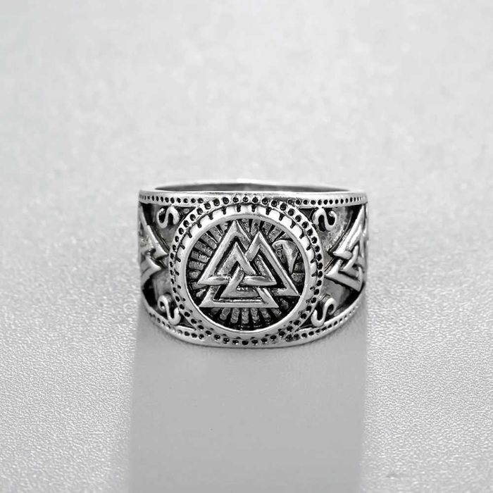 Aneis Viking lobo / Valknut Odin
