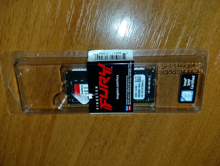 Оперативна пам'ять (RAM) для ноутбуку Kingston fury ddr4