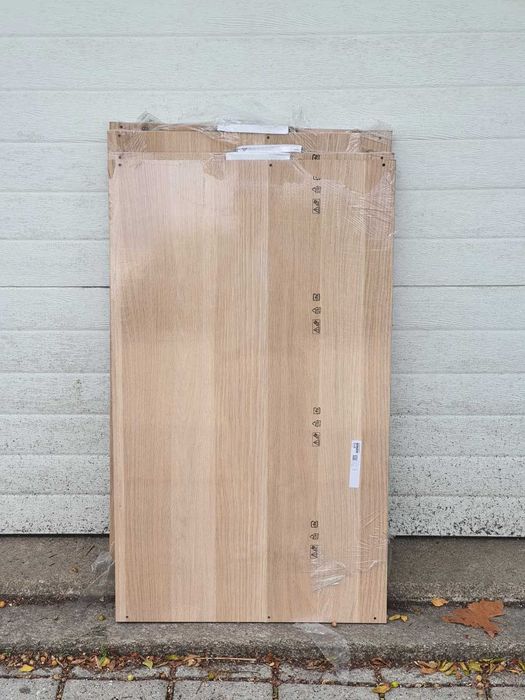 Prateleiras Ikea Komplement para armários PAX, efeito carvalho c/velatura branca, 100x58 cm. NOVAS, SEM USO.