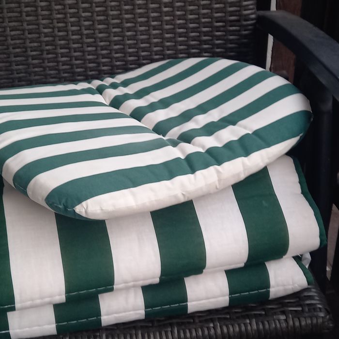 Poduszki ogrodowe biało zielone 2+ 1