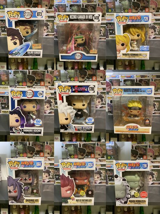 Колекція оригінальних аніме фігурок Funko POP