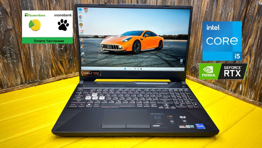 Надійний Ігровий Ноутбук Asus Tuf F15 FX506HC /RTX 3050 4 GB/ГАРАНТІЯ