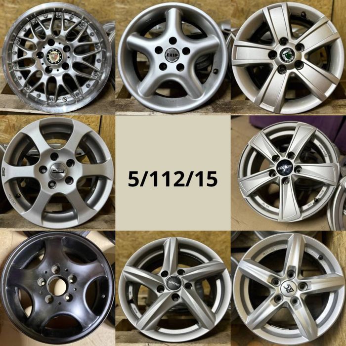 Диски 5x98, 5x100, 5x108, 5x110, 5x112, 5x114.3, 5x120, 5x130, 6x139.7