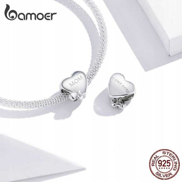 Zawieszka Charms Mama Mom do Pandora Apart Srebro 925