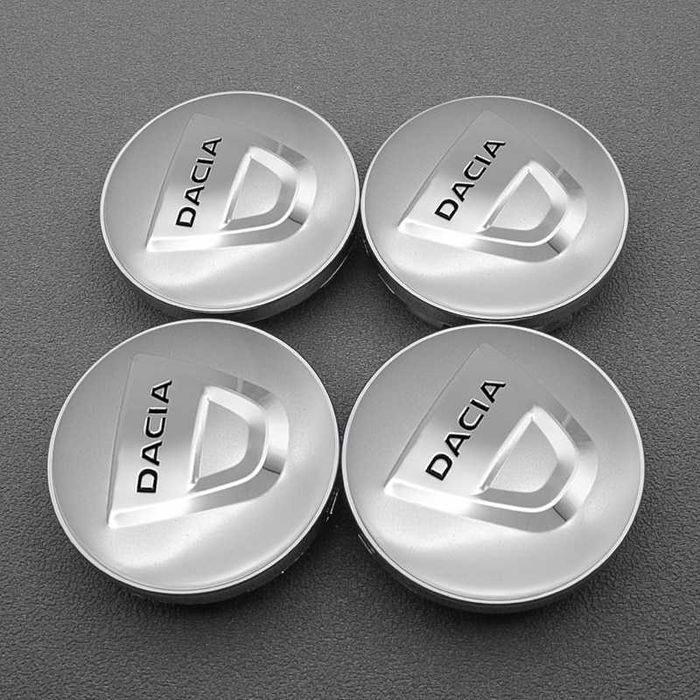 Centros/tampas de jante completos Dacia com 56 e 60 mm