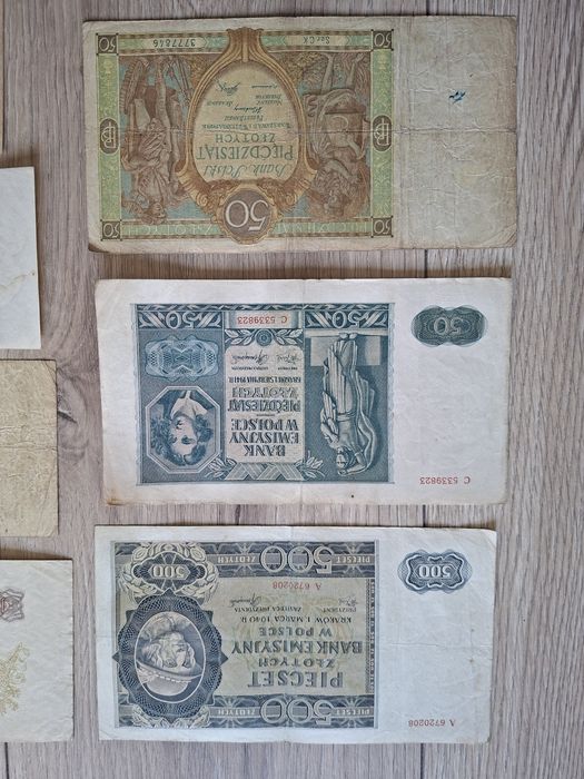Zestaw banknotów Stara Polska