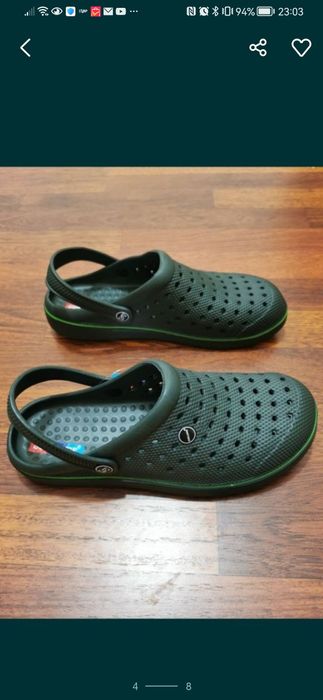 Klapki Męskie Typu Kroksy Lekkie Wygodne Oliwka 44