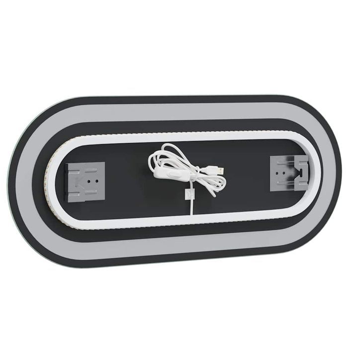 Lustro Łazienkowe Z Led, 60X25 Cm, Owalne