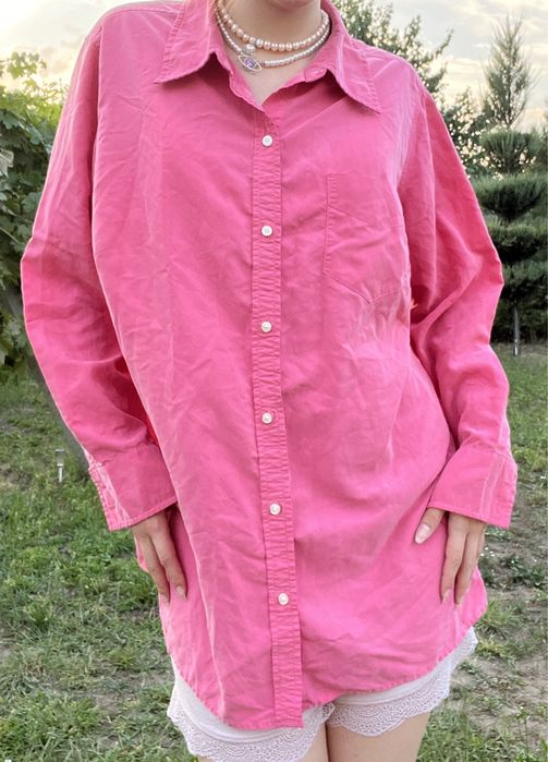 сорочка оверсайз пінкі L-XL