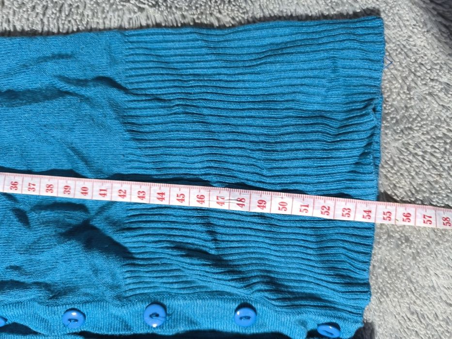 Swetr kardigan S turkusowy