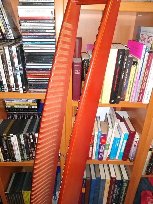 Estante para CDs em madeira