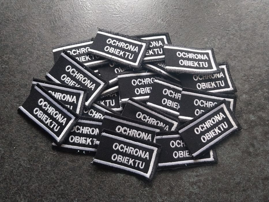 Naszywka z napisem Ochrona obiektu