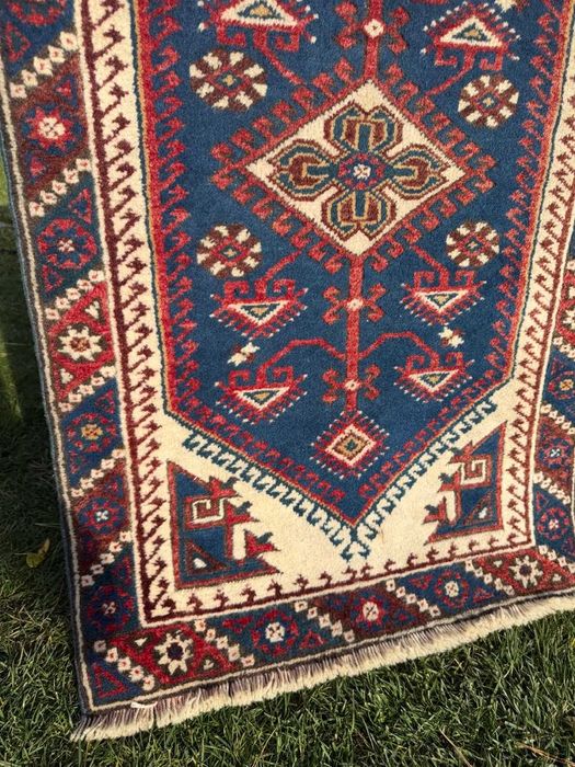 Wełniany Kazak Kaukaz dywan dywanik Kaukazki r.tkany 130x77 gal. 3 tyś