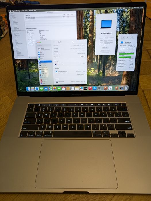 MacBook pro 2021, a2141, 16", i9(8 ядер), 32/512 ГБ, 5500М, ідеал.