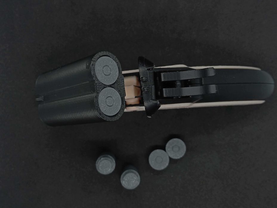 Dwulufowy Fidget Shotgun Model 3D Antystresowy Gadżet Kolekcjonerski