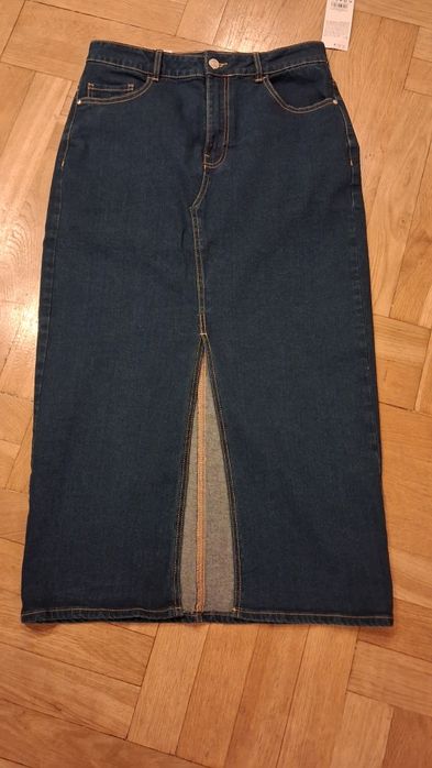 Spódnica jeans granat