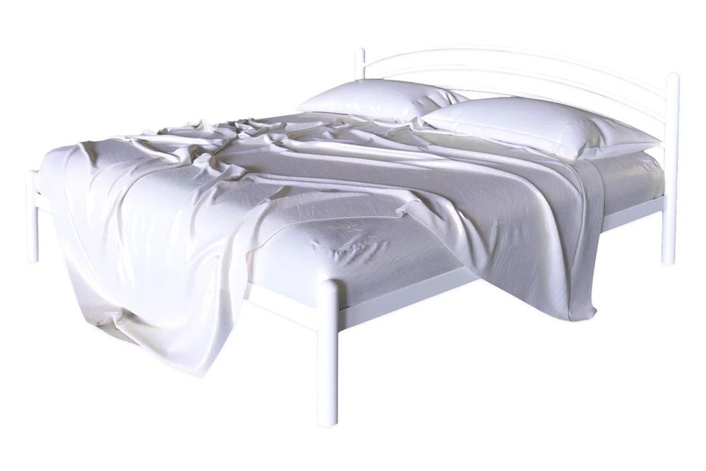 Кровать двухспалка с матрасом металл 180×210