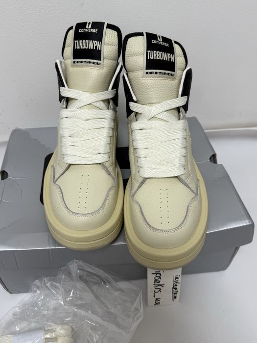 Rick Owens X Converse Turbowpn DRKSHDW white 41 42