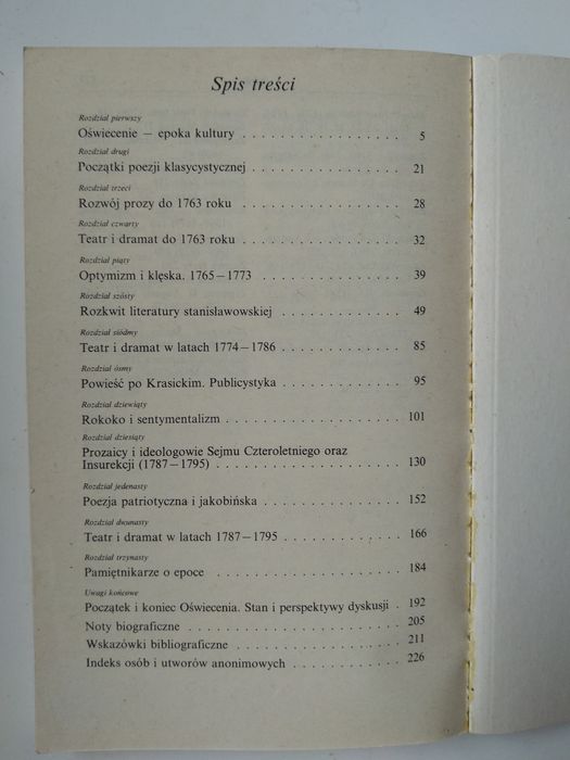Literatura oświecenia - Mieczysław Klimowicz