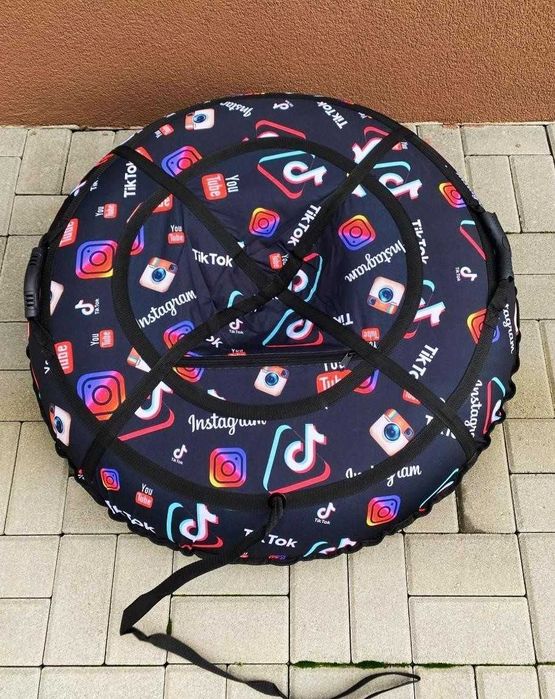 Надійний тюбінг тюбинг надувний санки зимовий плюшка таблетка ватрушка