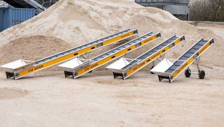 Wypożyczalnia Taśmociąg Przenośnik taśmowy Pogłębianie piwnic Wynajem