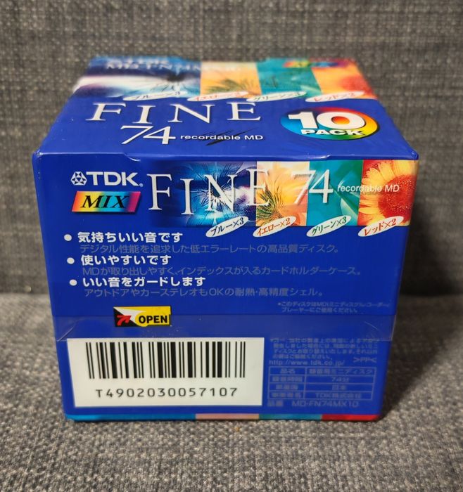 Минидиски minidisc TDK Fine 74 min 10 шт