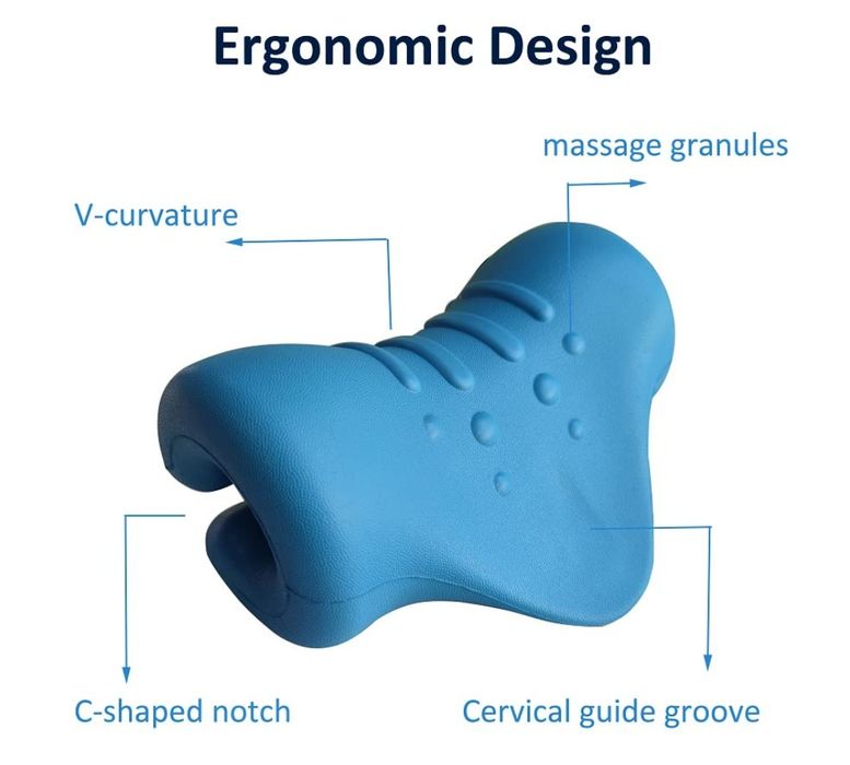 Poduszka ortopedyczna łagodząca ból szyi trakcja szyjna