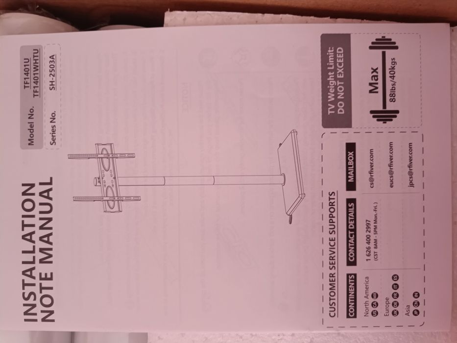Stojak podłogowy na telewizor