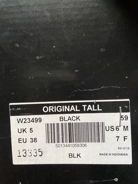 Kalosze HUNTER Original Tall rozmiar 38 czarne jak nowe