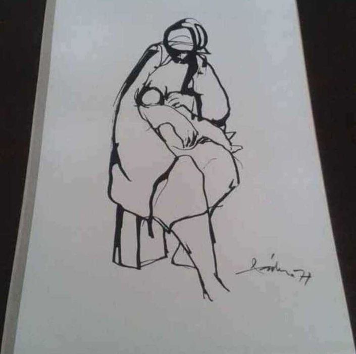 PÁDUA, José de. Coleção "Maternidade" VINTAGE de 5 Trabalhos Serigráf.