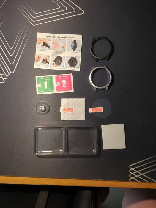 Capa e Vidro de proteção de Samsung Galaxy Watch 4 44mm