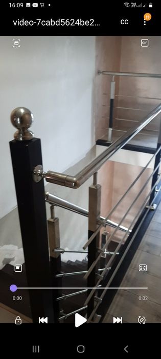 Сходи. Метало-каркаси. Перила