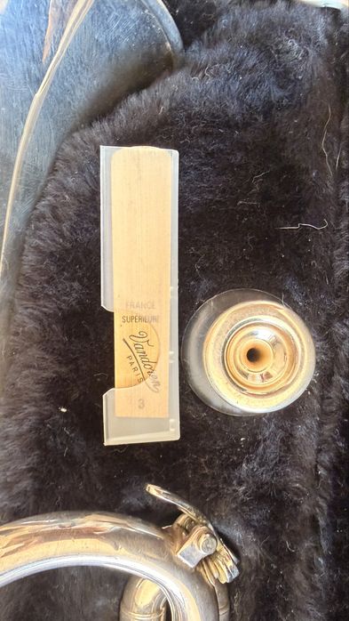 Trompete Bach Selmer Company Prateado Instrumento Sopro com Estojo Rígido