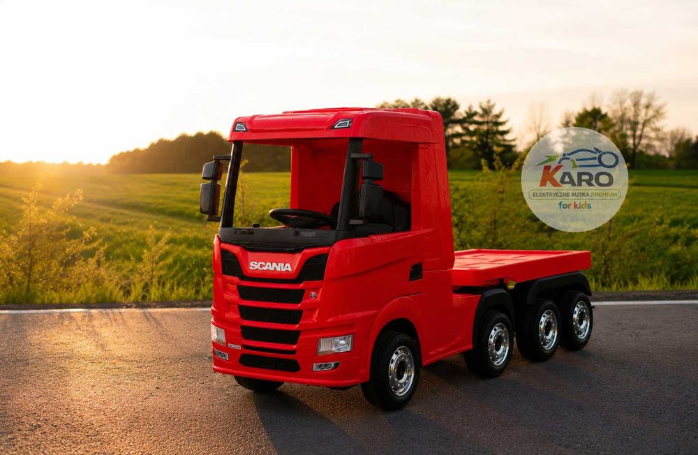 Auto Na Akumulator Scania Autko dla dzieci 4x4 Ciężarowy TIR Full LED