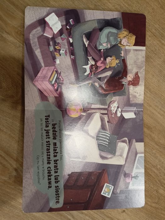 Książka Tosia czeka na braciszka