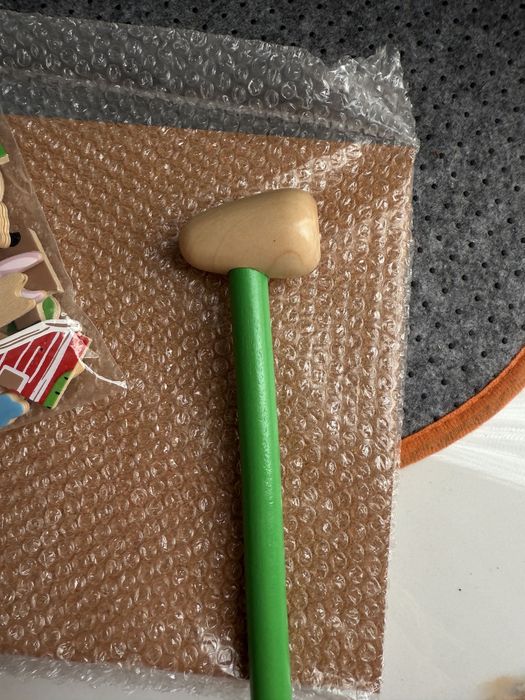 100% Drewniana || Wbijanka Kreatywna Lelin | Farma Tap Tap Puzzle