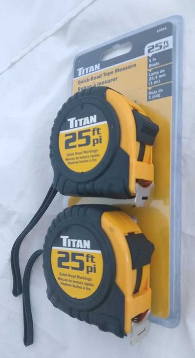 Titan Tools fita métrica 25 pés, 2 unidades