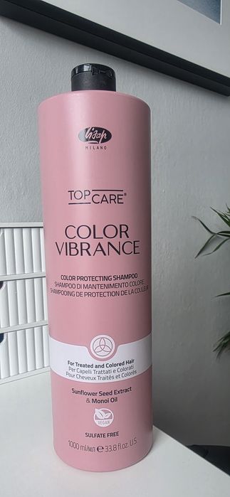 Szampon podtrzymujący kolor do włosów farbowanych color vibrance lisap