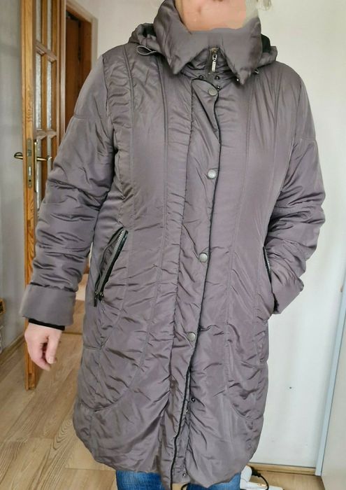 Płaszcz Isolde damski z kapturem rozmiar 48