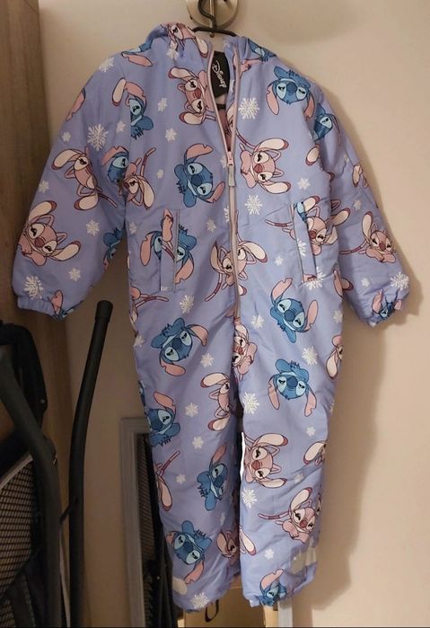 Kombinezon narciarski dziewczęcy,kombinezon Stitch,zimowy Disney