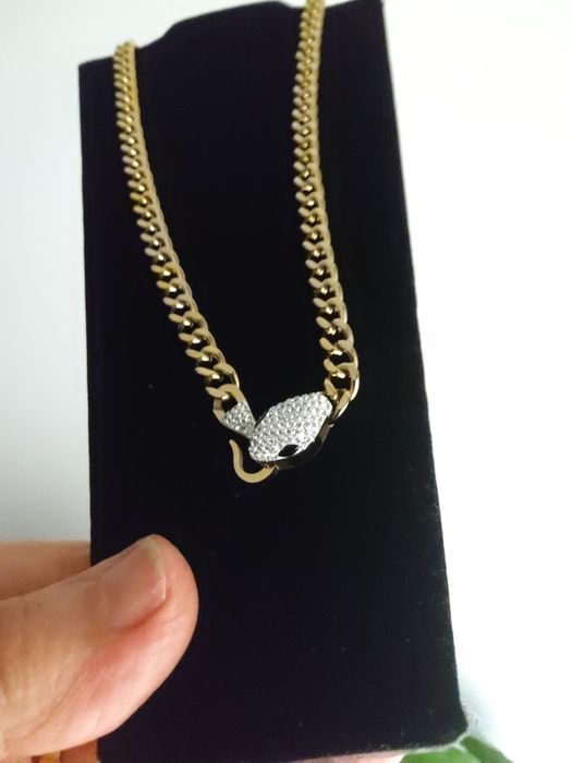 Colar da GB cabeça de cobra com brilhantes