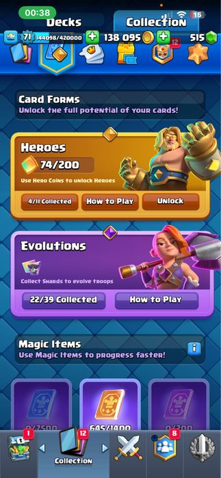 аккаунт клеш рояль