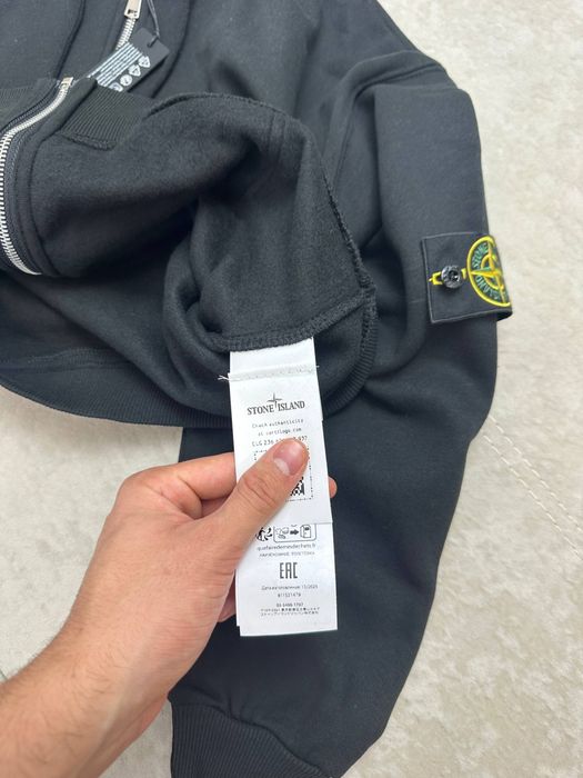 STONE ISLAND | Зіп худі жіноча Стон айленд | кофта Стонік Чорний S M L XL