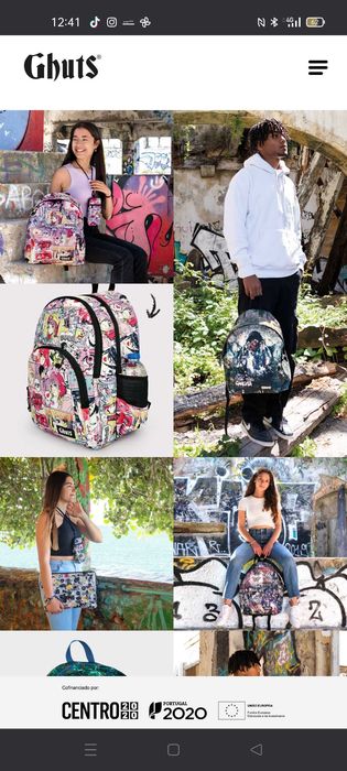 Mochila escolar, com trólei, Ghuts
