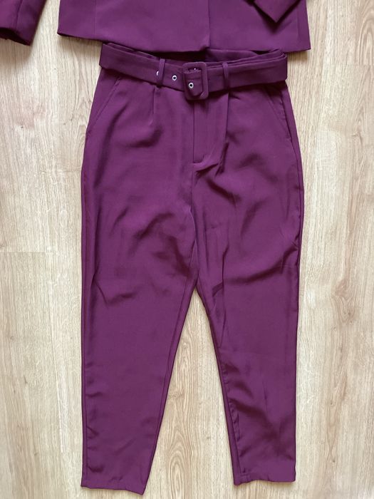 Bordowy garnitur s/m Sinsay