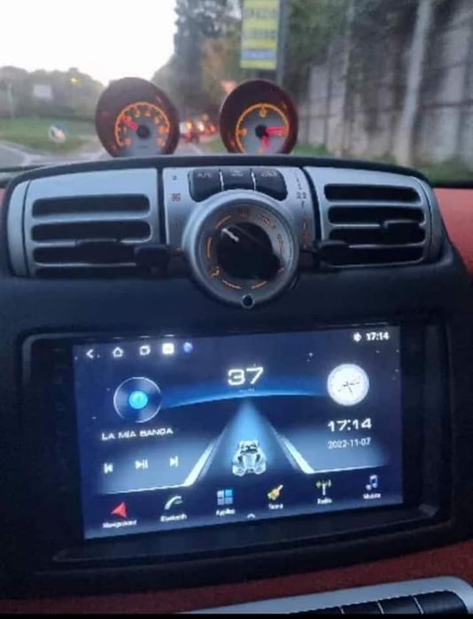 Rádio Android 14 com GPS Smart Fortwo W451 (Artigo Novo)